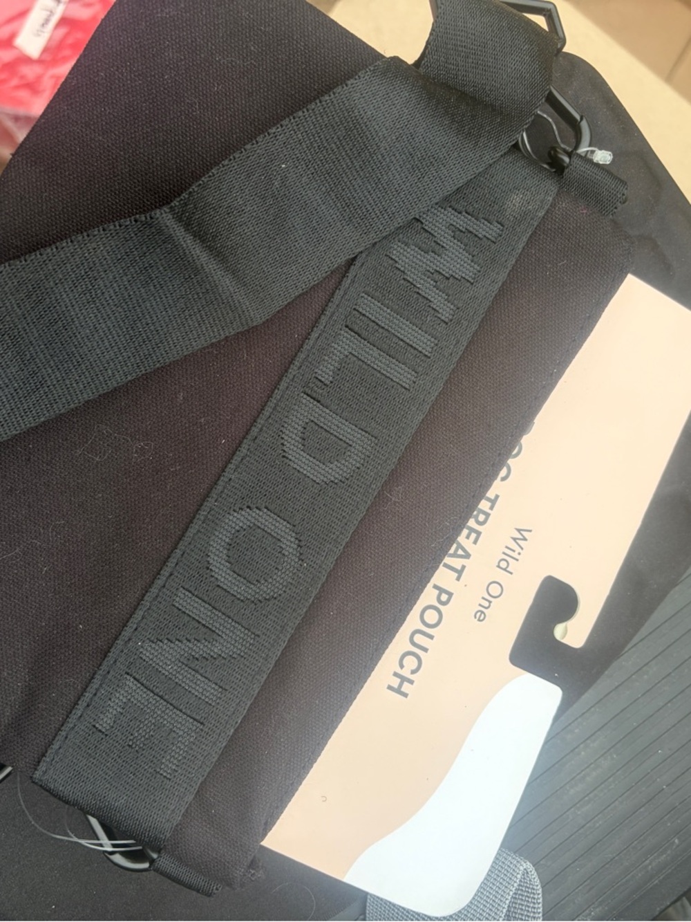 Wild One Black Crossbody Treat Pouch - Picture 5 of 11
